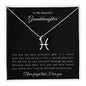 To My Beautiful Granddaughter | Zodiac Symbol Necklace