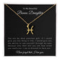 To My Beautiful Bonus Daughter | Zodiac Symbol Necklace