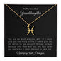 To My Beautiful Granddaughter | Zodiac Symbol Necklace