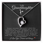 To My Granddaughter | Forever Love Necklace | Cheerleader
