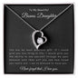 To My Beautiful Bonus Daughter | Forever Love Necklace
