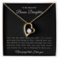 To My Beautiful Bonus Daughter | Forever Love Necklace