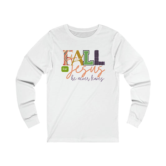 Fall for Jesus | Unisex Jersey Long Sleeve Tee | Men