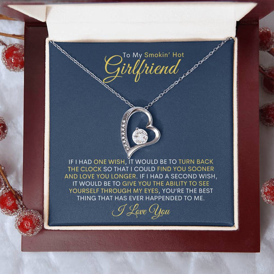 To My Smokin' Hot Girlfriend | Forever Love Necklace