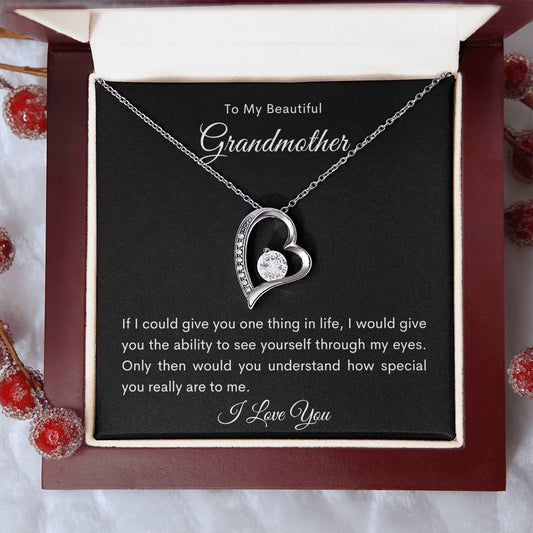 To My Beautiful Grandmother | Forever Love Necklace