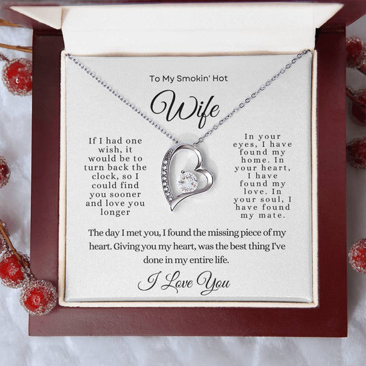 To My Smokin' Hot Wife | Forever Love Necklace