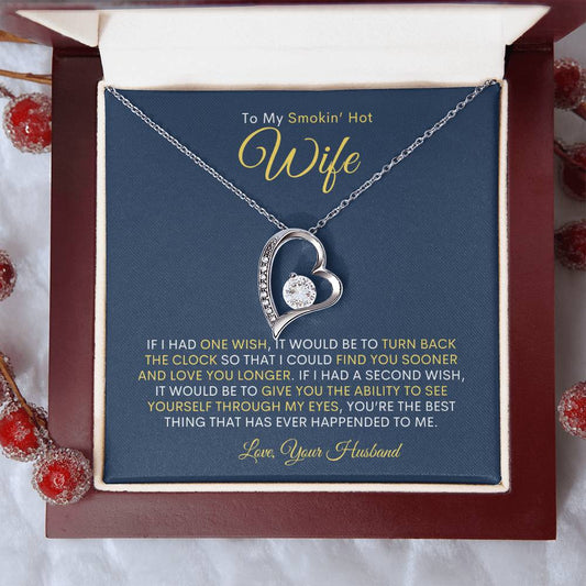 To My Smokin' Hot Wife | Forever Love Necklace