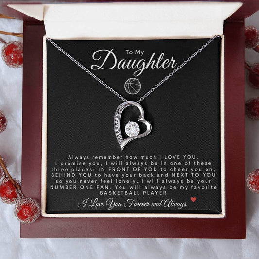 To My Daughter | Forever Love Necklace | Basketball