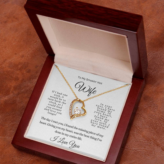 To My Smokin' Hot Wife | Forever Love Necklace