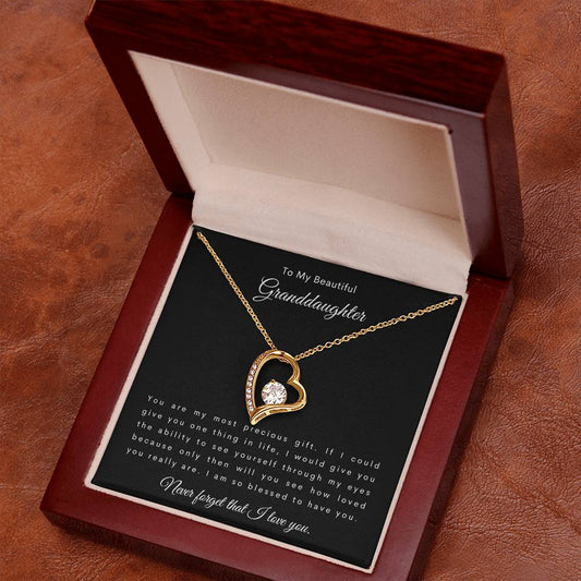 To My Beautiful Granddaughter | Forever Love Necklace