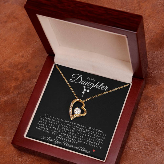 To My Daughter | Forever Love Necklace | Cheerleader