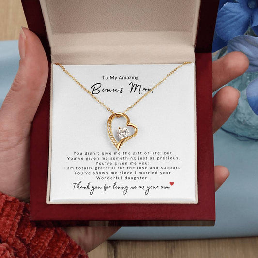 To My Amazing Bonus Mom | Forever Love Necklace | Son-In-Law