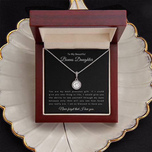 To My Beautiful Bonus Daughter | Eternal Hope Necklace