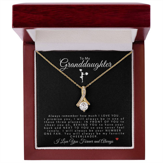 To My Granddaughter | Alluring Beauty Necklace | Cheerleader