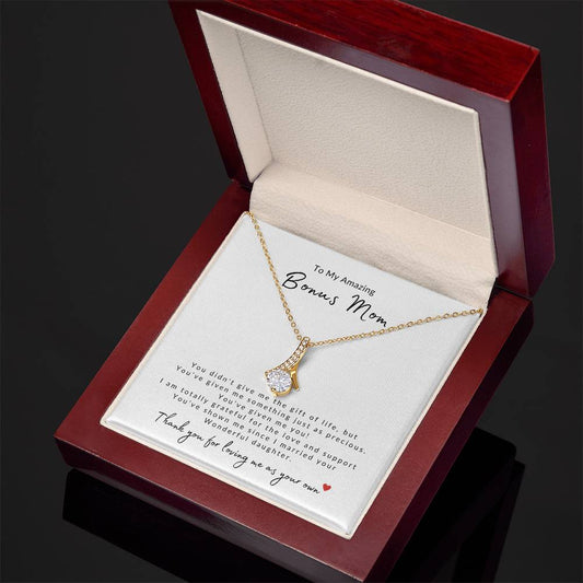 To My Amazing Bonus Mom | Alluring Beauty Necklace | Son-In-Law