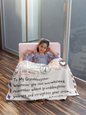 To My Granddaughter - VPL Cozy Plush Fleece Blanket - 60x80